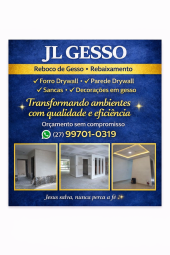 Serviço de Gesso e Drywall Rebaixamento, Sancas e Reboco