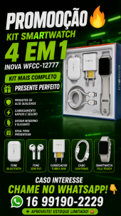 Promoção Imperdível Kit Smartwatch 4 Em 1