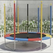 Pula Pula Infantil Eloria 1.8 m para Crianças com Rede de Proteção Colorida