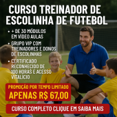 Curso Treinador de Escolinha de Futebol Aprenda do Zero