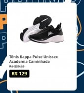 Tênis Kappa Pulse Unissex Academia Caminhada