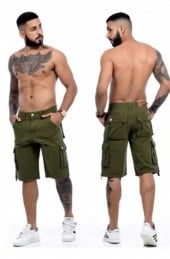 Bermuda Cargo Masculina Verde Militar Estilo e Funcionalidade