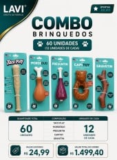 Combo Brinquedos Lavi Pet