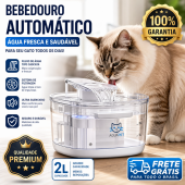 Bebedouro para Gatos: Fonte de Água Automática Inox e Silenciosa