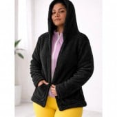 Casaco Teddy Mostarda Pelúcia Quentinho, Oversized Inverno