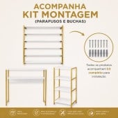 Kit manicure profissional completo com mesa estante e expositor