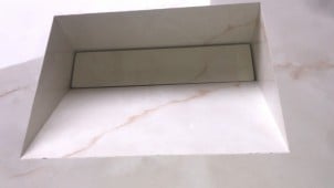 Bancadas em porcelanato para Banheiros