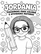 Jordania: figuzinha para colorir e atividades motoras