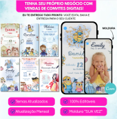 Convites Interativos e editáveis canva