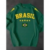 Camiseta Feminina Brasil Seleção Copa Streetwear Estilosa 100% Algodão Premium Tshirt