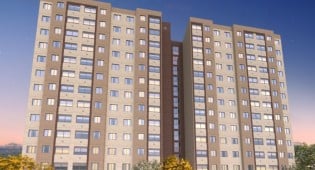 Apto 2 Quartos Imbiribeira Sala confortável Cozinha funcional Área de serviço 36,5m²