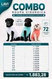 Combo Roupa Cirurgica Lavi Pet