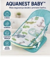 Cadeira de Banho Bebê Dobrável Recém-Nascido Assento Infantil Seguro 0 Meses Premium