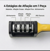 Amolador De Facas E De Tesouras Profissional 4 Em 1