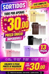 O melhor conjunto de pincéis em qualidade , conjunto vem com 13 unidades , com o preço baixo