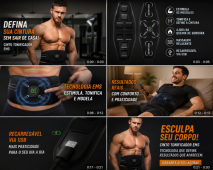 Tonificador Muscular Abdominal EMS, Estimulador Muscular