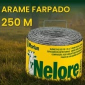 Arame Farpado Galvanizado Nelore 250m Morlan Alta Durabilidade