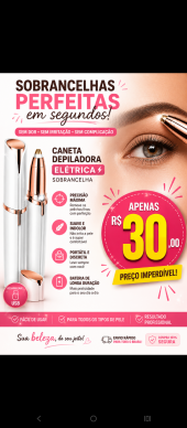 Caneta depilatória para sombrancelhas ,direto para você
