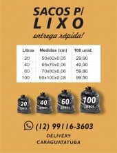Sacos para Lixo Resistente em Caraguatatuba, SP