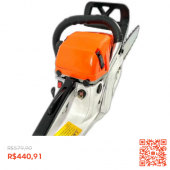 Motosserra Profissional 78cc Gasolina Sabre 22 Polegadas Jardinagem Frete Gratis