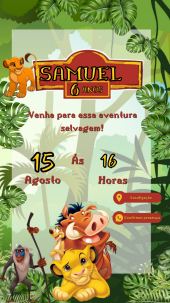 Convite Digital Personalizado Para Aniversário Infantil, Tema Heróis