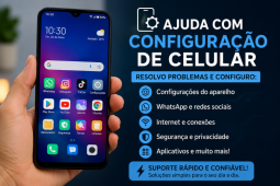 Ajuda rápida e prática com problemas no celular