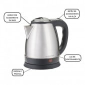Chaleira Elétrica Inox 1,8L Agratto 127v