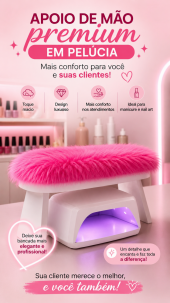  Apoio de Mão Premium em Pelúcia