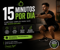 E-book 15 Minutos por Dia: Exercícios em Casa para Sair do Sedentarismo