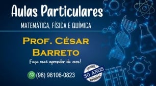 Aulas particulares de matemática, física e química