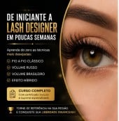 De Iniciante a Lash Designer Profissional Curso Design de Sobrancelhas Online