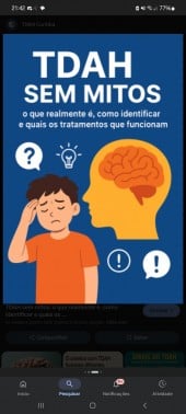 Sintomas sobre o TDAH