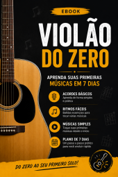 E-book Digital Aprenda Violão do Zero