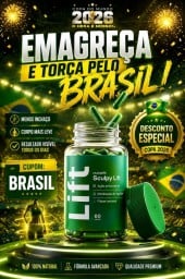 2 Lift Sculpy + 2 Potes Diuriefit Maçã Verde Por R$ 307,90