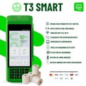 Maquininha de cartao da ton t3 smart