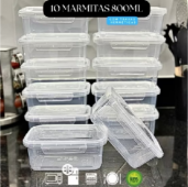 Kit 10 Marmita conjunto Potes 750ml