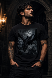  Camiseta Rei dos Dragões Negros Camiseta Premium Unissex**