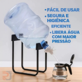 Chega de derramar água e forçar as costas! suporte removível para galão de água 20 litros