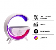 Luminária LED RGB Multifuncional com Caixa de Som Bluetooth