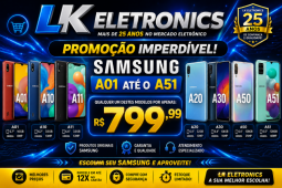 Samsung Galaxy A01 ao A51 - Qualquer Modelo R$ 799,99 Garantia e Procedência