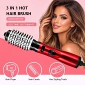 Secador de cabelo 3 em 1 com pente modelador - Seca, alisa, modela e dá volume 110V