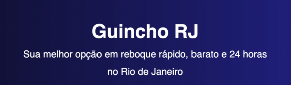 Guincho RJ - Reboque Barato, Rápido e 24 horas no RJ