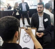 Caricaturas ao vivo em.Santos e SP
