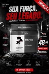 Creatina Max Titanium 300g Pura