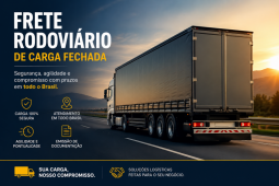 Frete rodoviário de carga fechada