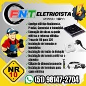 Eletricicsta, predial, residencial e comercial.