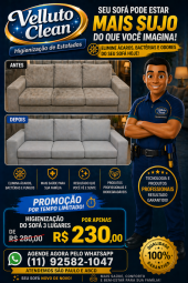 Higienização de estofados (a partir de R$180