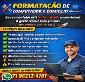 Formatação computador a domicílio
