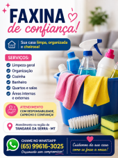 Faxina na sua casa agora