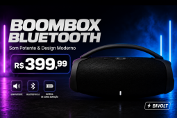 Boombox Bluetooth Som Potente Para Qualquer Momento!